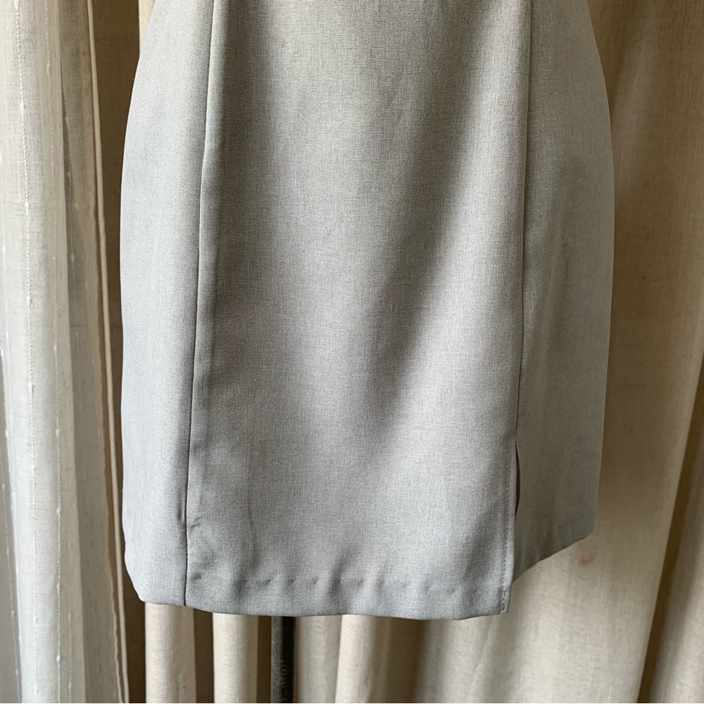 DANIEL LAURENT VINTAGE 90’s SIMPLE LIGHT GREY MINI DRESS - Picture 4 of 10